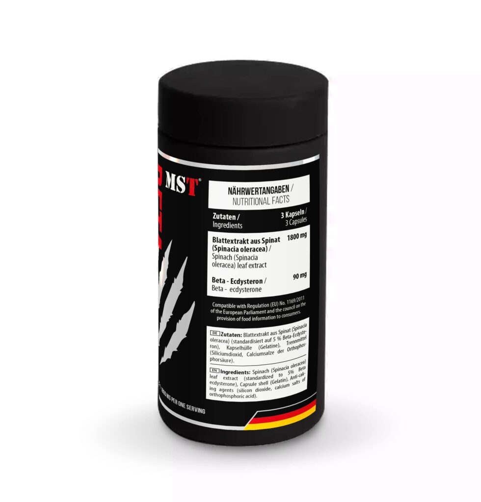 Бета-екдістерон MST Nutrition Beta-Ecdysterone, 120 капсул підтримка росту м'язів. Фото 2