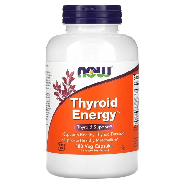 Комплекс для щитовидной железы NOW Thyroid Energy, 180 вегакапсул
