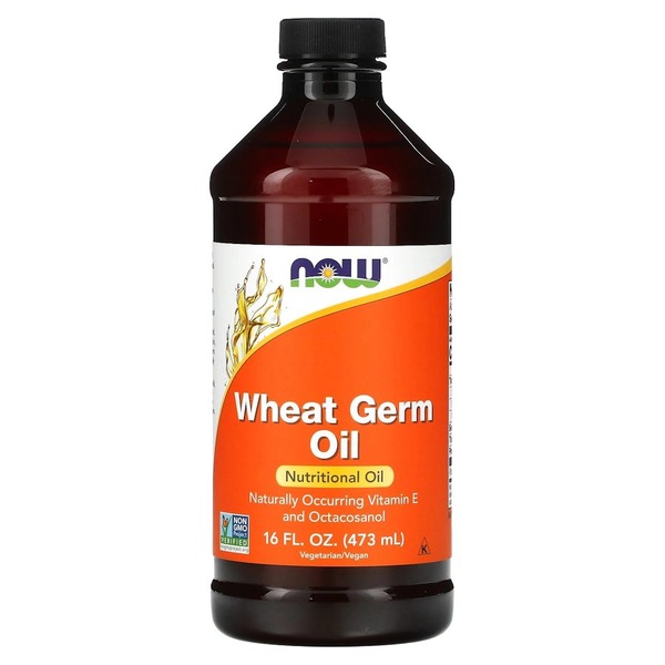 Олія з зародків пшениці NOW Wheat Germ Oil, 473 мл для серця, мозку, шкіри, волосся