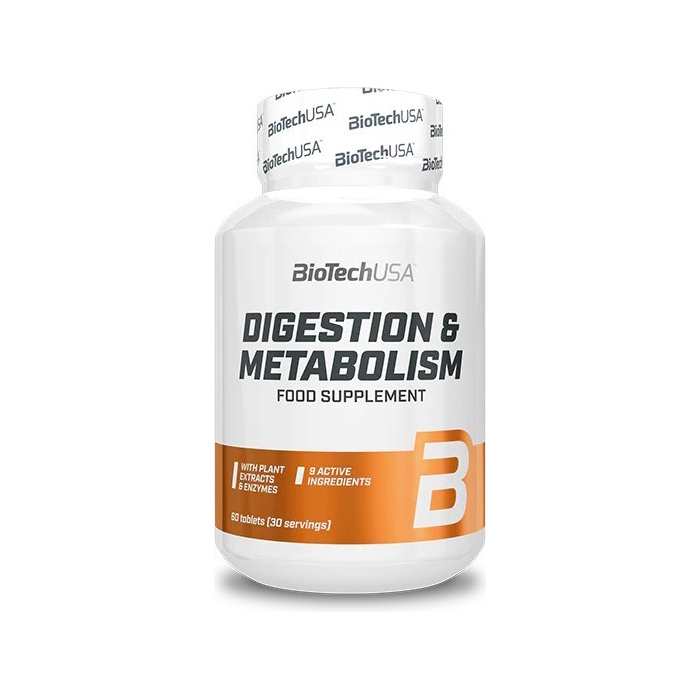 Комплекс екстрактів BioTech Digestion and Metabolism, 60 таблеток для підтримки травнох системи