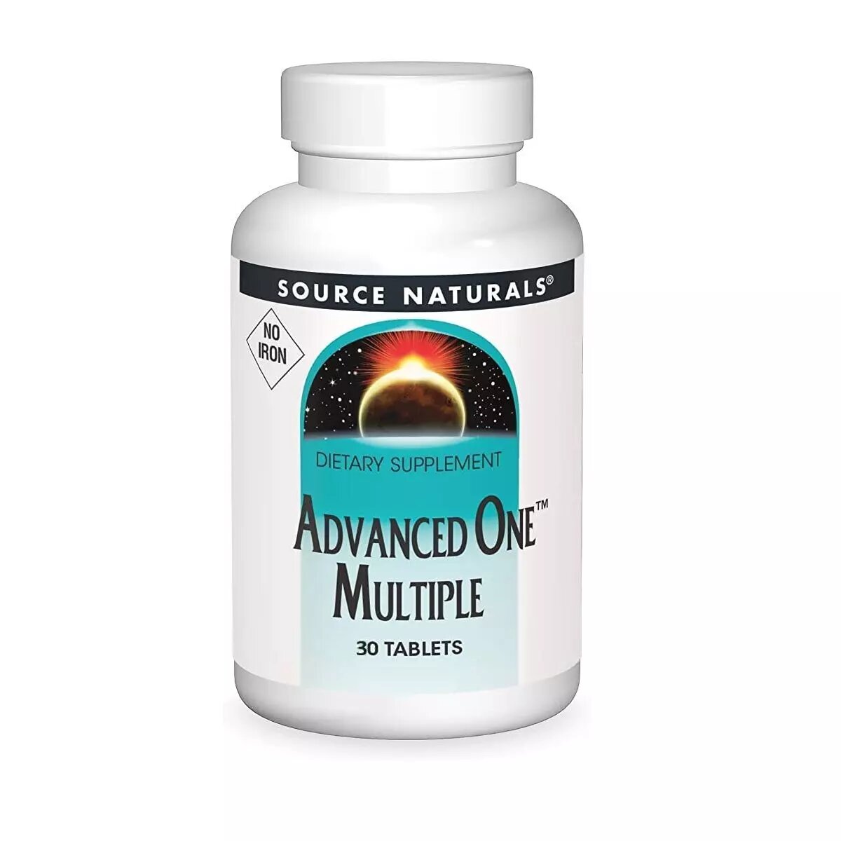 Комплекс витаминов и минералов Source Naturals Advanced One Multiple No Iron, 30 таблеток без железа
