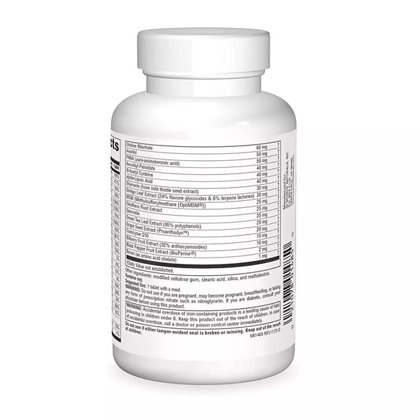 Комплекс витаминов и минералов Source Naturals Advanced One Multiple No Iron, 30 таблеток без железа. Фото 2