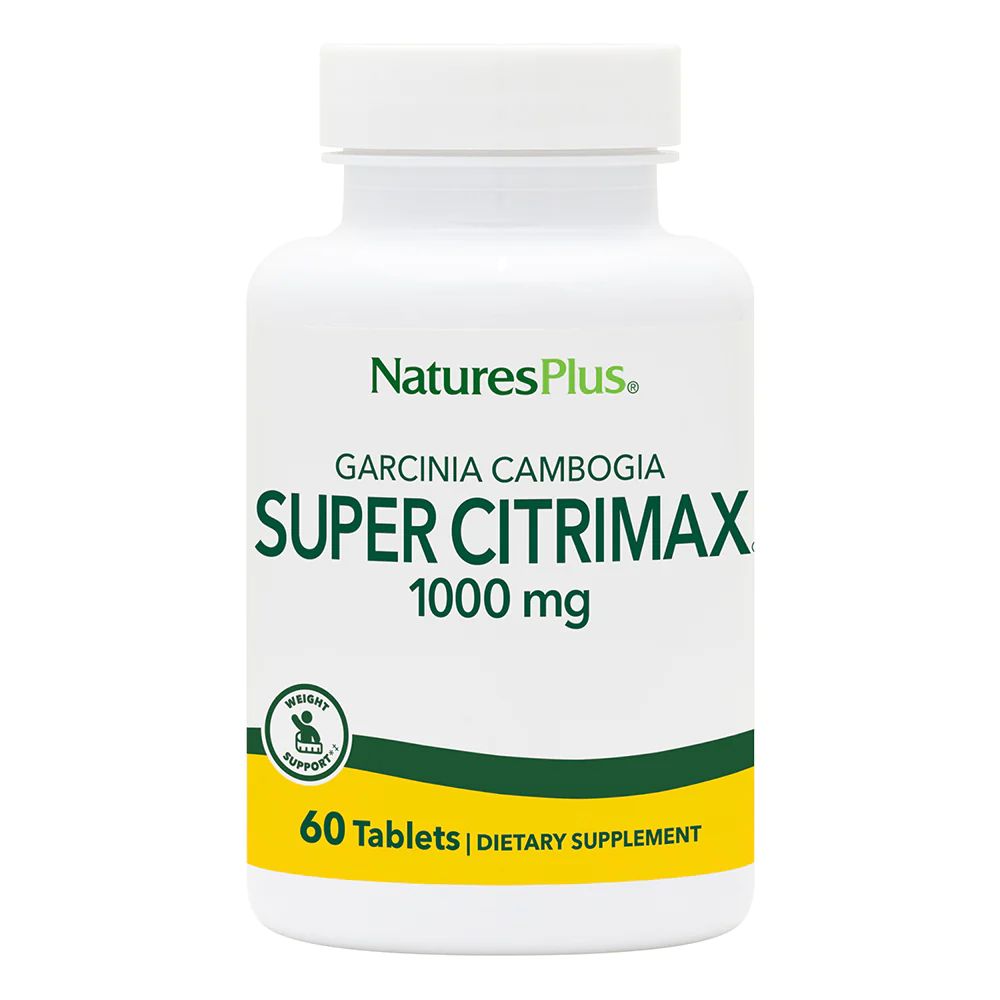 Экстракт камбоджийской гарцинии Natures Plus Super Citrimax 1000 mg, 60 таблеток