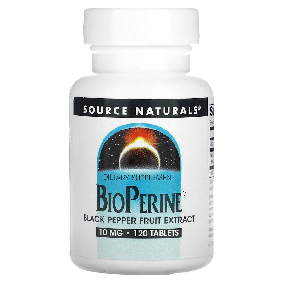 Екстракт чорного перцю Source Naturals BioPerine 10 mg, 120 таблеток