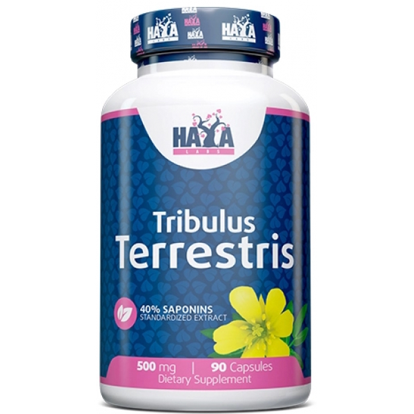 Трибулус Террестрис Haya Labs Tribulus Terrestris 500 mg, 90 капсул природный усилитель тестостерона
