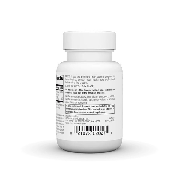 Биоактивная фолиевая кислота Source Naturals MegaFolinic 800 mg, 60 таблеток. Фото 3