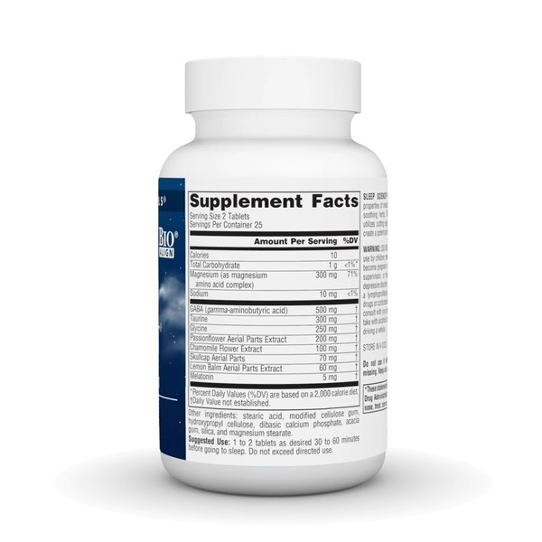 Вечерний комплекс с мелатонином Source Naturals Sleep Science NightRest with Melatonin, 50 таблеток для хорошего сна. Фото 2