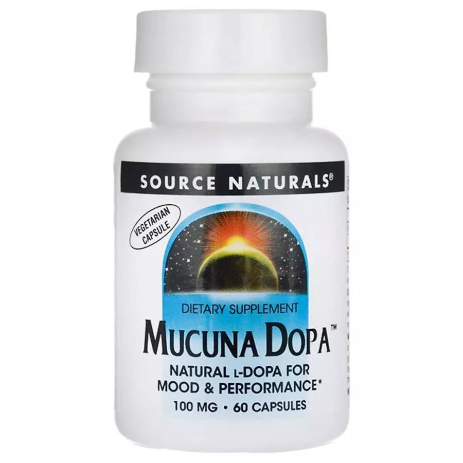 Мукуна жгучая Source Naturals Mucuna Dopa, 60 капсул