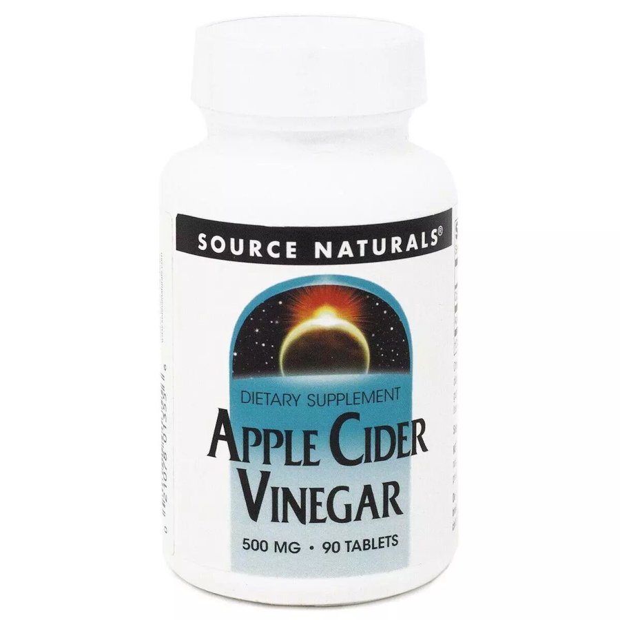 Яблучний оцет Source Naturals Apple Cider Vinegar 500 mg, 90 таблеток