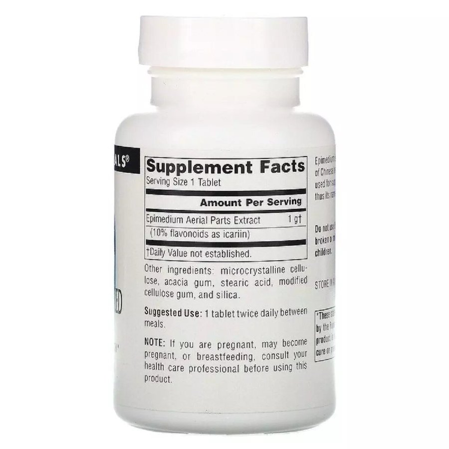Епімедіум Source Naturals Horny Goat Weed 1000 mg, 30 таблеток для підтримки сексуальної енергії. Фото 2