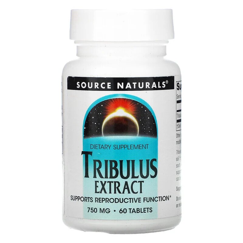 Трибулус Source Naturals Tribulus Extract 750 mg, 60 таблеток