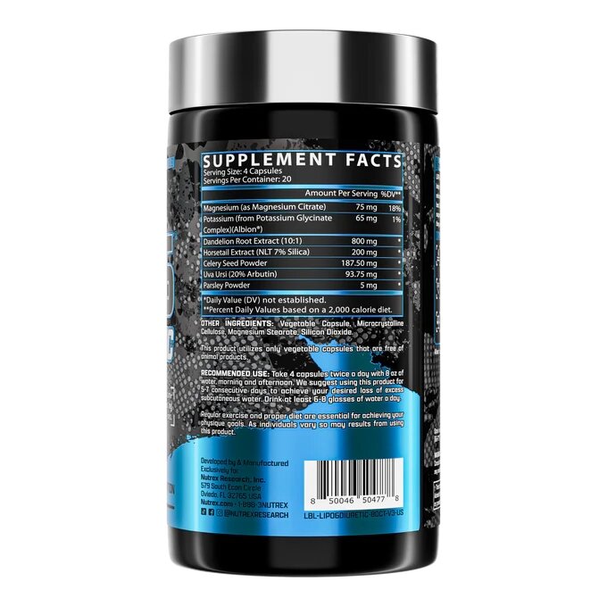 Диуретик Nutrex Research Lipo-6 Diuretic, 80 капсул. Фото 3