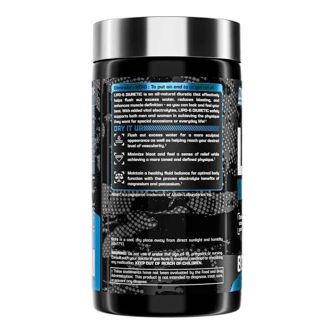 Диуретик Nutrex Research Lipo-6 Diuretic, 80 капсул. Фото 2