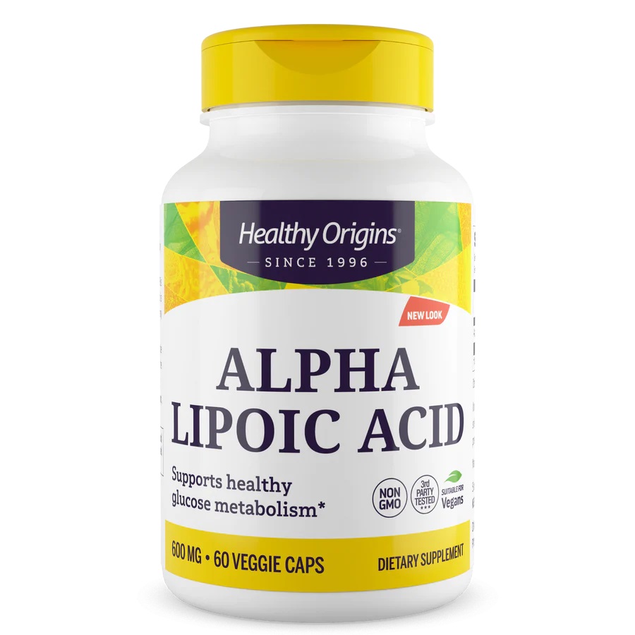 Альфа-ліпоєва кислота Healthy Origins Alpha Lipoic Acid 600 mg, 60 вегакапсул