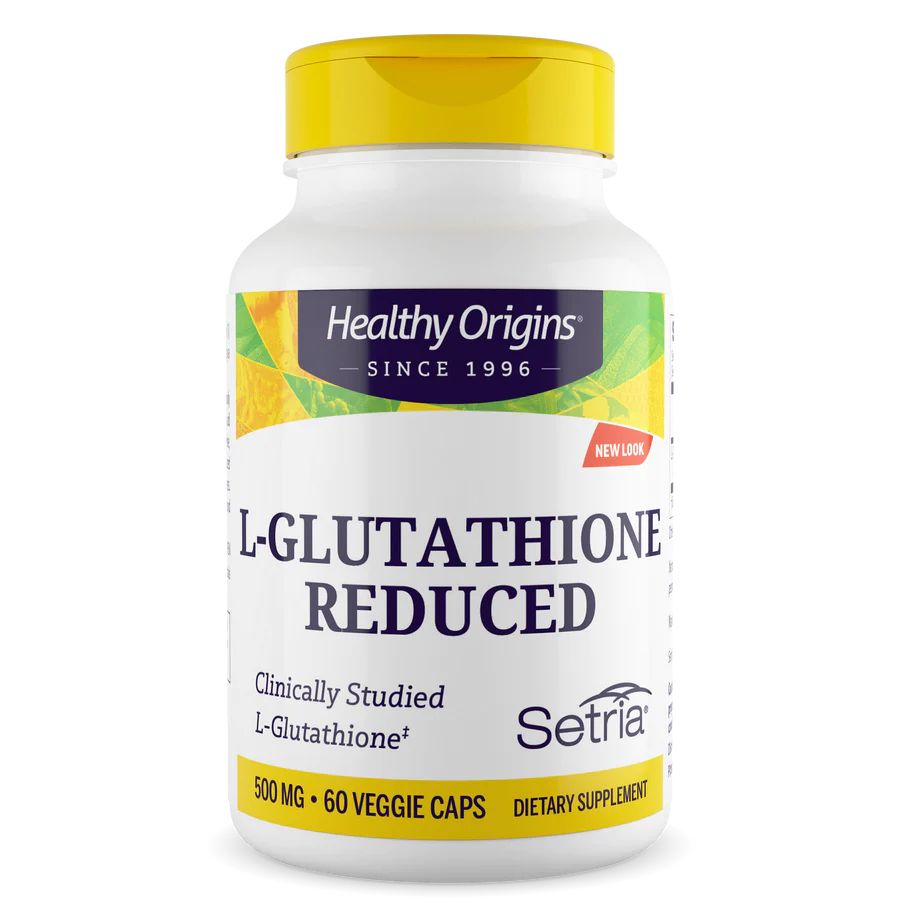 Уменьшенный L-глутатион Healthy Origins -Glutathione Reduced 500 mg, 60 вегакапсул