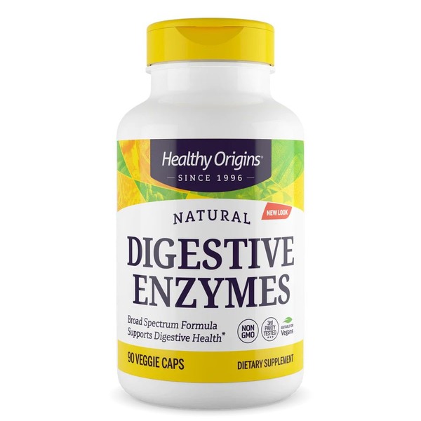 Натуральна добавка Healthy Origins Digestive Enzymes, 90 вегакапсул для покращення травлення