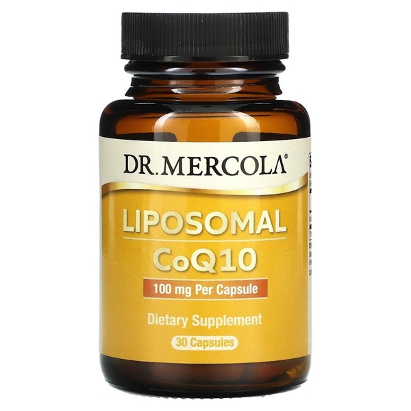 Коензим Q10 Dr. Mercola Liposomal CoQ10 100 mg, 30 капсул для підтримки серця і мозку