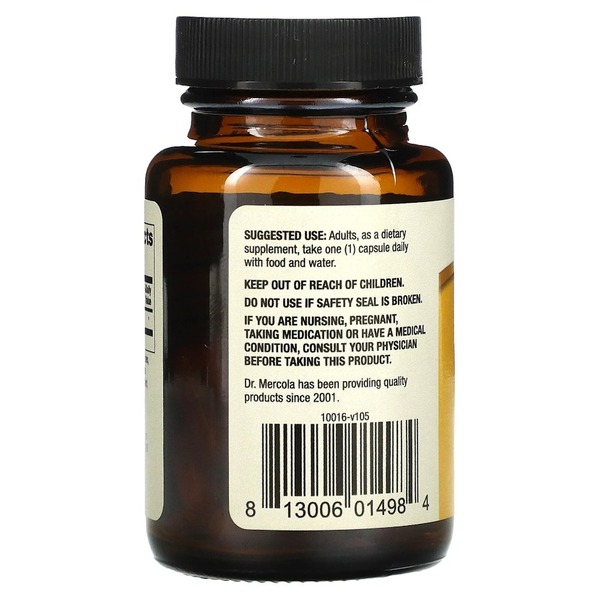 Коензим Q10 Dr. Mercola Liposomal CoQ10 100 mg, 30 капсул для підтримки серця і мозку. Фото 3