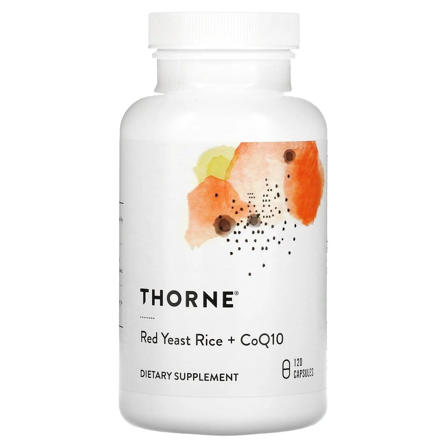 Червоний дріжджовий рис Thorne Red Yeast Rice + CoQ10, 120 капсул для підтримки рівня холестерину
