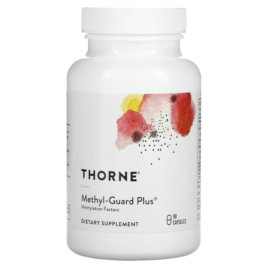 Витамины В2, 6, 9 и 12 Thorne Methyl-Guard Plus, 90 капсул для поддержки сердца мозга и костей