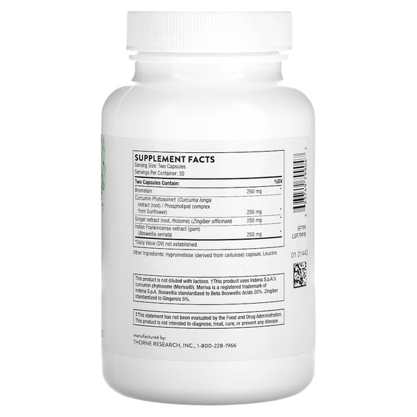 Фітопрофен Thorne Phytoprofen, 60 капсул. Фото 2