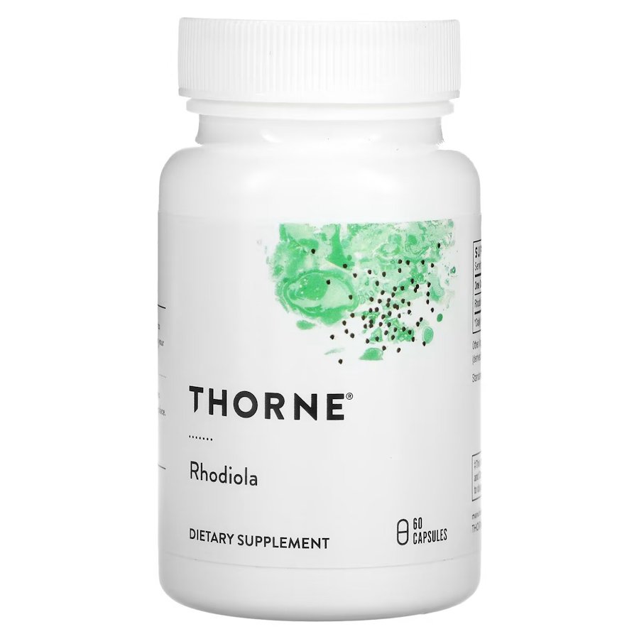 Екстракт родіоли Thorne Rhodiola, 60 капсул для підтримки мозку