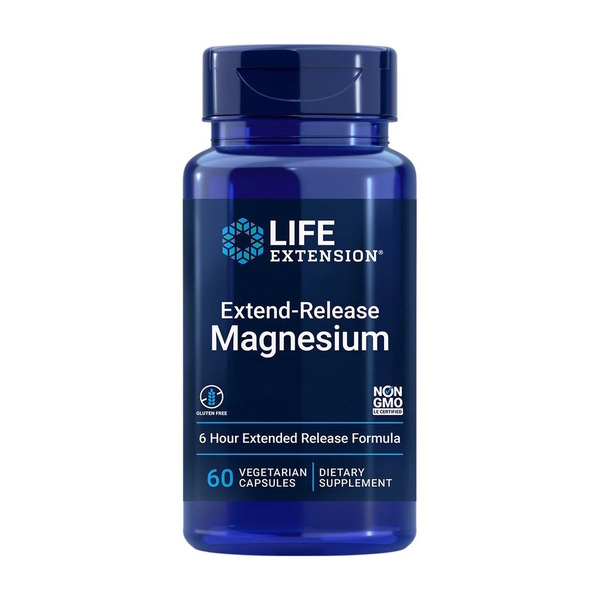 Оксид та цитрат магнію Life Extension Magnesium Extend-Release, 60 вегакапсул