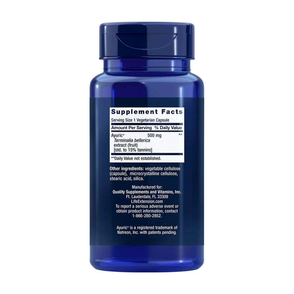 Экстракт бибхитаки Life Extension Uric Acid Control, 60 вегакапсул. Фото 2