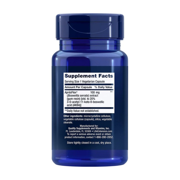 Екстракт босвеллії Life Extension 5-Lox Inhibitor, 60 вегакапсул для підтримки суглобів. Фото 2