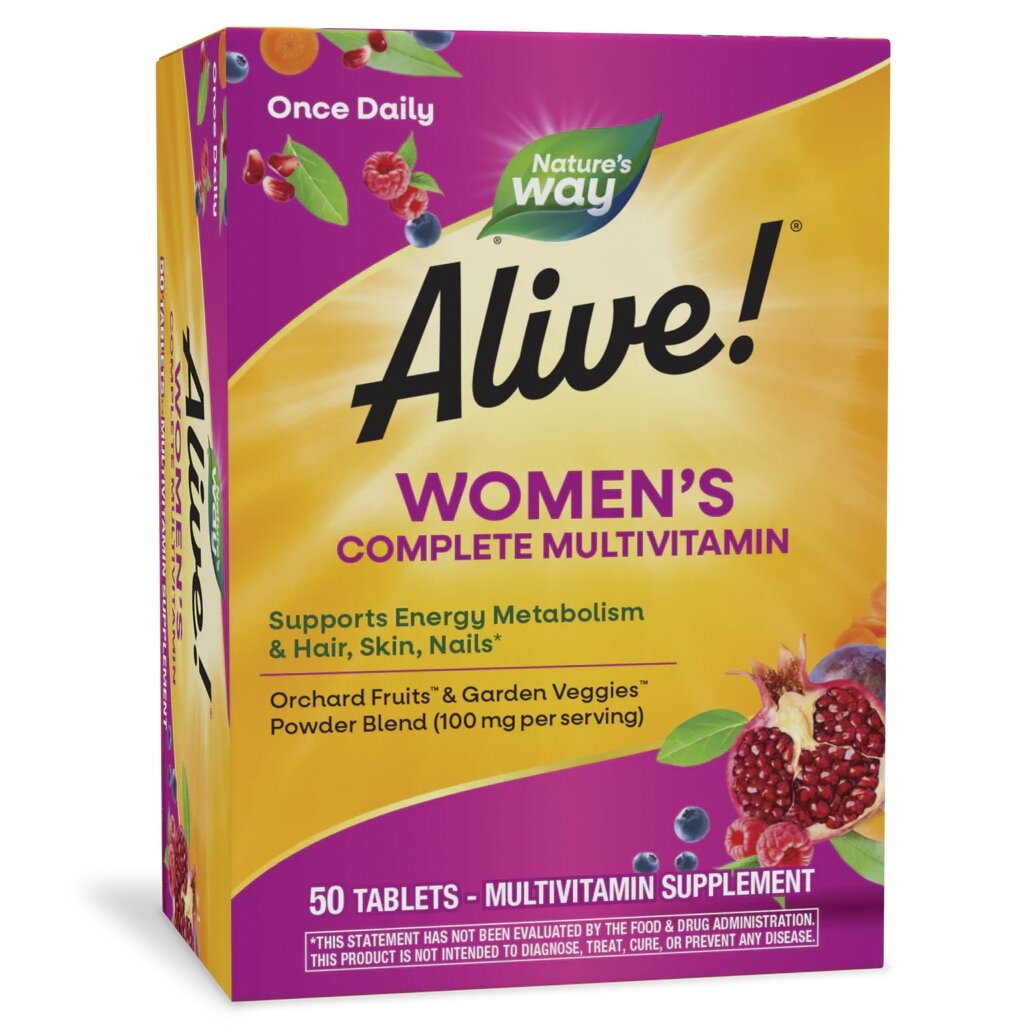 Вітаміни та мінерали Nature's Way Alive! Women's Complete Multivitamin, 50 таблеток для жінок