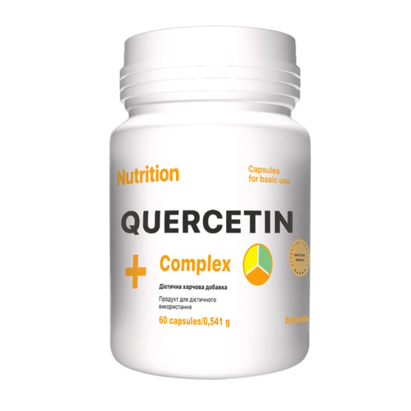Кварцетин EntherMeal Quercetin Complex +, 60 капсул для поддержки иммунной системы