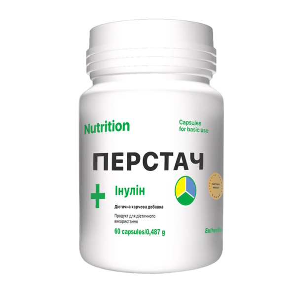 Лапчатка + инулин EntherMeal Перстач + Инулин, 60 капсул для поддержки пищеварения