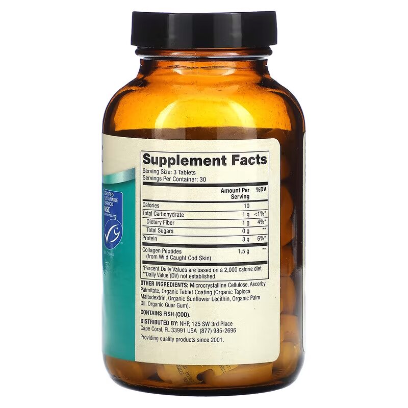Морський колаген Dr. Mercola Wild Caught Marine Collagen, 90 таблеток. Фото 2