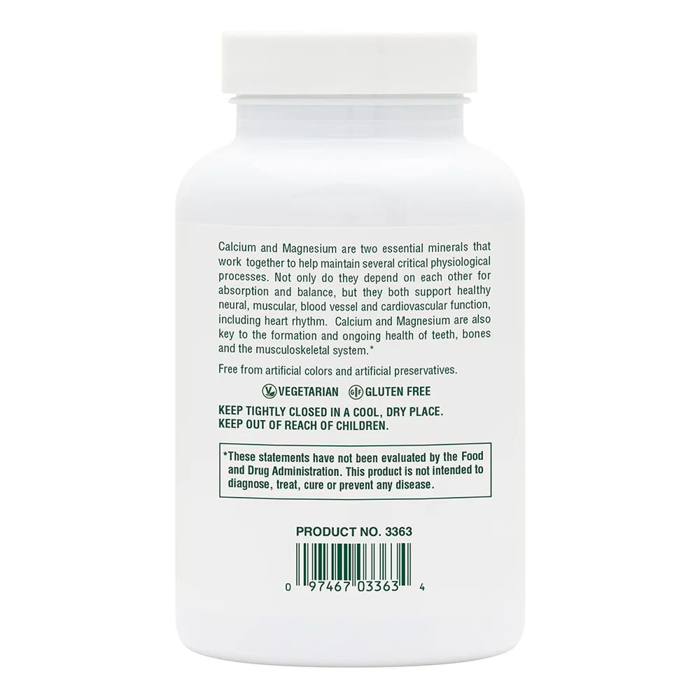 Кальций и магний Natures Plus Cal/Mag 500 mg/250 mg, 90 таблеток. Фото 3