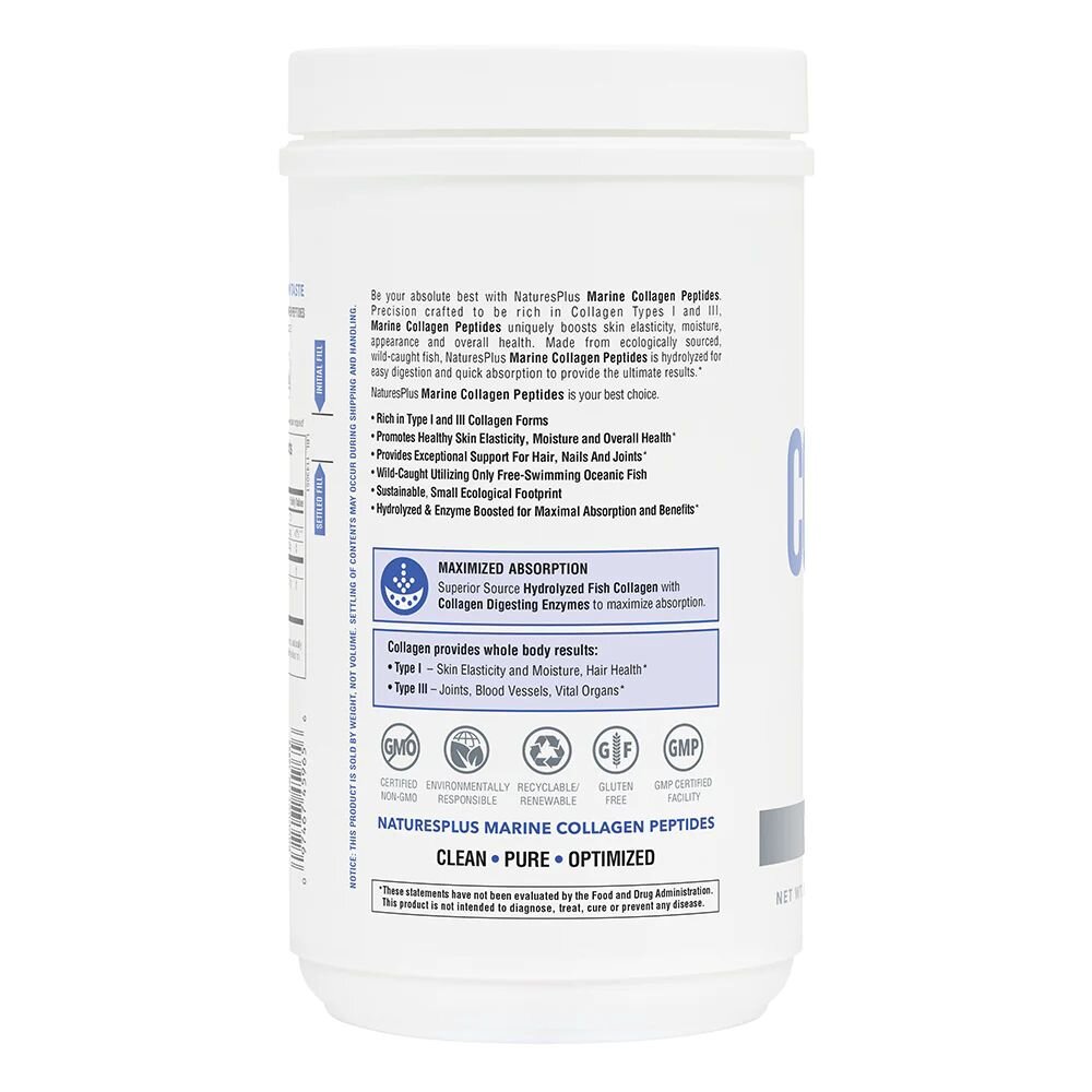 Пептиди морського колагену Natures Plus Marine Collagen Peptides, 244 грам. Фото 3
