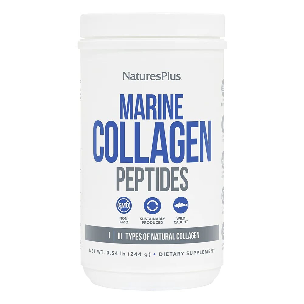 Пептиди морського колагену Natures Plus Marine Collagen Peptides, 244 грам