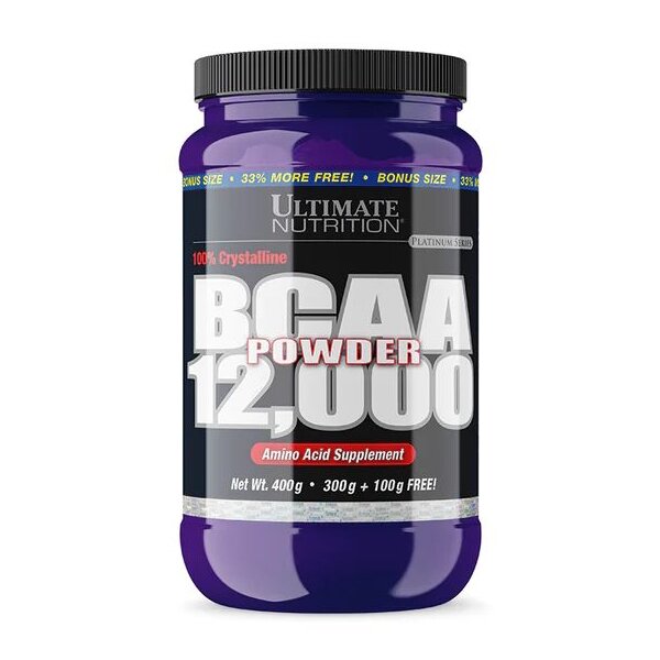 BCAA Ultimate Nutrition BCAA 12 000 Powder, 400 грам