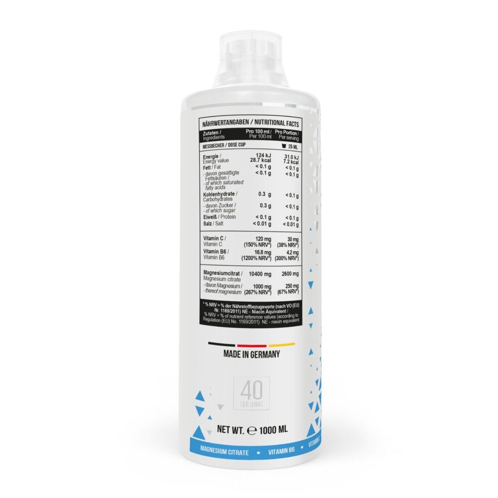 Цитрат магния MST Nutrition Magnesium Citrate Plus Vitamin B6, 1 л. Фото 2
