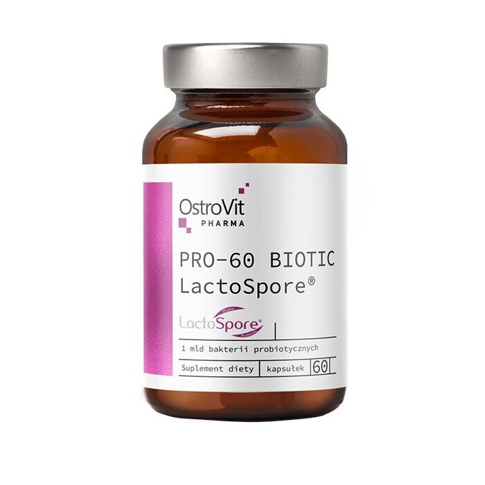 Пробіотик OstroVit Pharma PRO-60 BIOTIC LactoSpore, 60 капсул