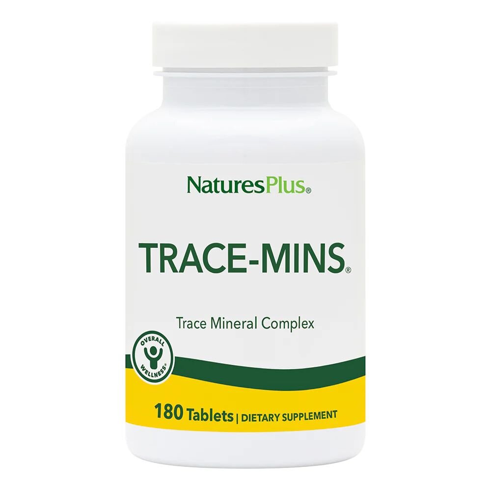 Витамины и минералы Natures Plus Trace-Mins, 180 таблеток