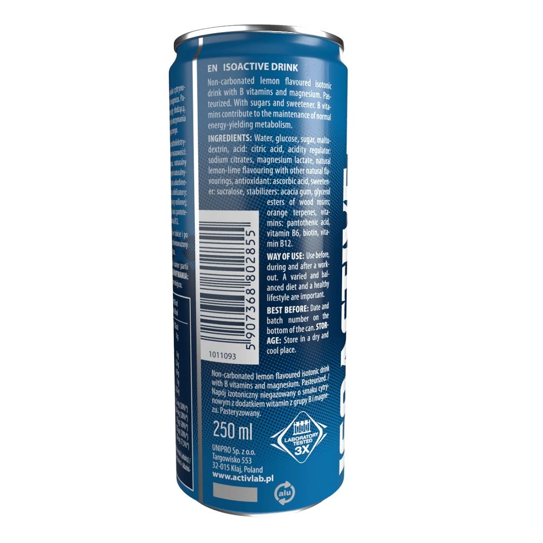 Ізотонік ActivLab Isoactive Drink, 250 мл. Фото 3