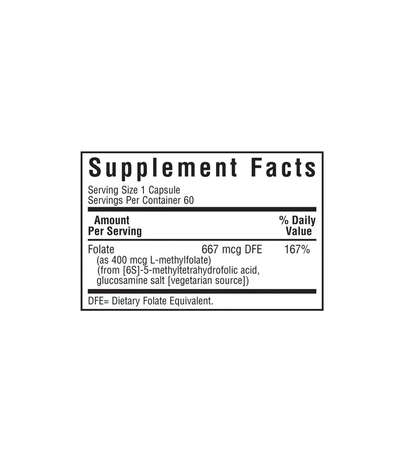 Фоліева кислота Bluebonnet Nutrition Cellular Active Methylfolate 400 mcg, 60 вегакапсул. Фото 4