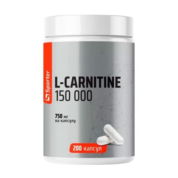 L-карнитин Sporter L-Carnitine 150000, 200 капсул
