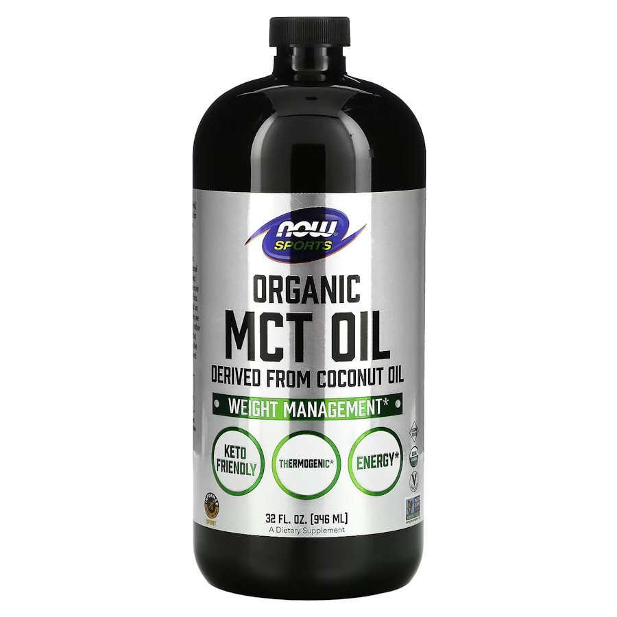 Органічне масло MCT NOW Sports Organic MCT Oil, 946 мл