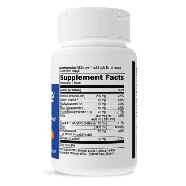 Біотин і цинк Nature's Way Biotin Forte with Zinc, 60 таблеток для підтримки  шкіри, волосся та нігтів. Фото 2