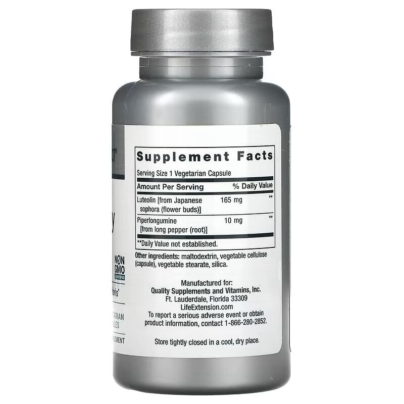 Лютеолін та піперлонгумін Life Extension GeroProtect Autophagy Renew, 30 вегакапсул. Фото 2