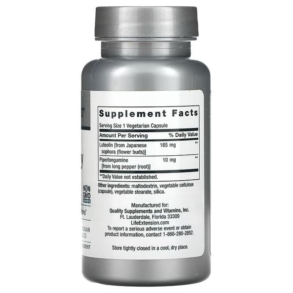Лютеолін та піперлонгумін Life Extension GeroProtect Autophagy Renew, 30 вегакапсул. Фото 2