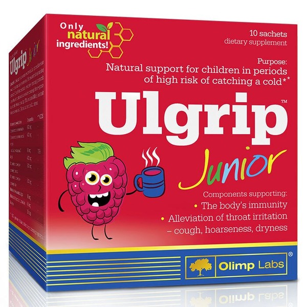 Екстракт ромашки, бузина, вітамін С Olimp Sport Nutrition Ulgrip Junior, 10*6.5 грам