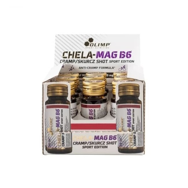 Магне - В6 Olimp Sport Nutrition Sport Edition Chela-Mag B6 Cramp Shot, 9*25 мл