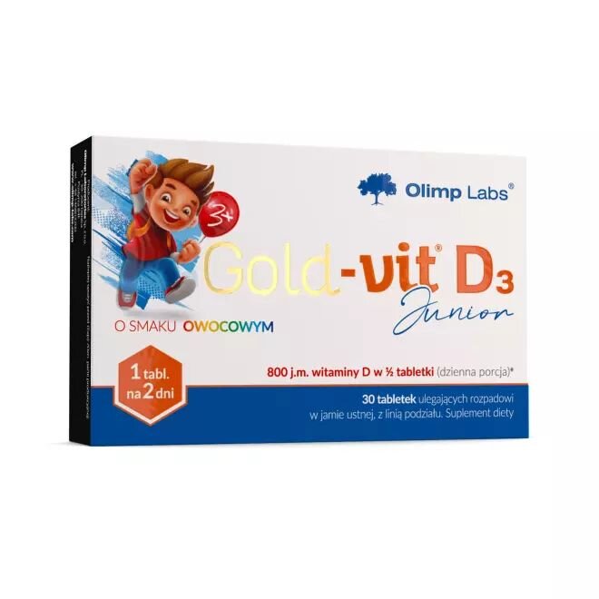 Витамин D3 Olimp Sport Nutrition Gold-Vit D3 Junior, 30 таблеток для детей